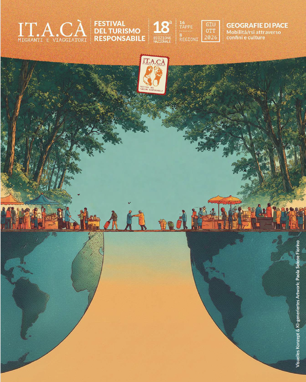 IT.A.CÀ 2026 – Geografie des Friedens – Visuelles Konzept & Artwork: Paola Selene Fiorino